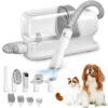 Dog Grooming Vacuum & Pet Grooming Kit with 2.3L Capacity Larger Pet Hair Dust Cup Dog Brush Vacuum for Pet Hair Vacuum Cleaner