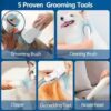 Dog Grooming Vacuum & Pet Grooming Kit with 2.3L Capacity Larger Pet Hair Dust Cup Dog Brush Vacuum for Pet Hair Vacuum Cleaner