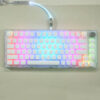 104 Keys Pudding Keycap Set – OEM Profile ABS PBT Double Shot for MX Switch Mechanical Keyboards | RGB Backlit Compatibility