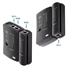 ZoeRax Network Cable Tester – RJ45/RJ11/RJ12 | Cat5, Cat5e, Cat6, Cat6a, Cat7 UTP & Shielded LAN Cable Tester
